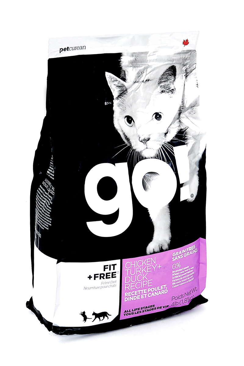 фото Корм сухой "Go!" для кошек и котят, беззерновой, с курицей, индейкой, уткой и лососем, 1,81 кг