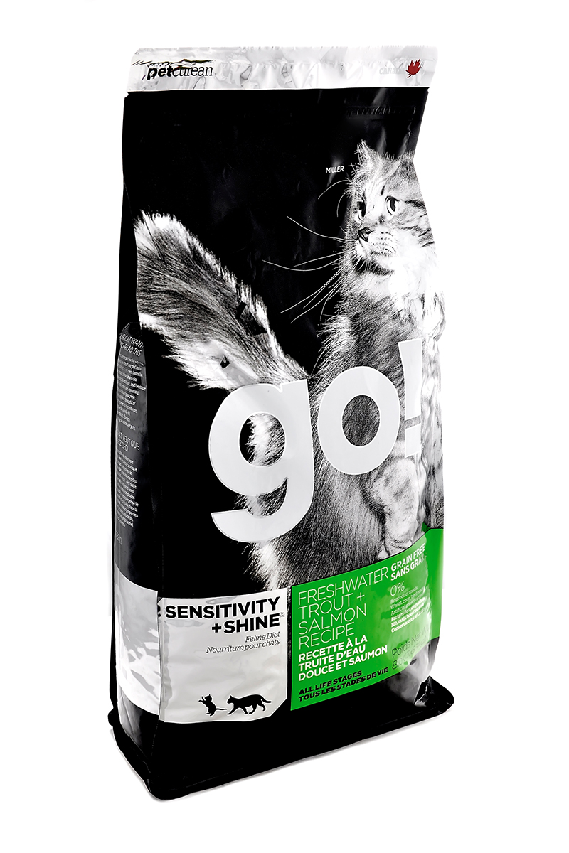 фото Корм сухой "Go!" для кошек и котят с чувствительным пищеварением, беззерновой, с форелью и лососем, 3,63 кг