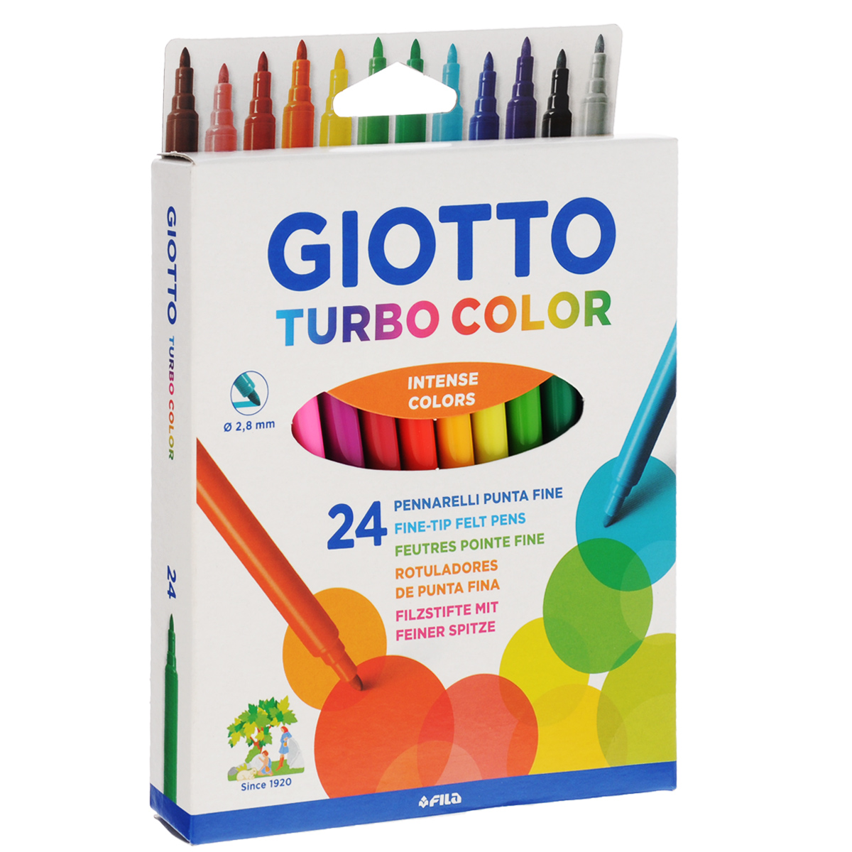 фото Фломастеры Giotto "Turbo Color", 24 цвета