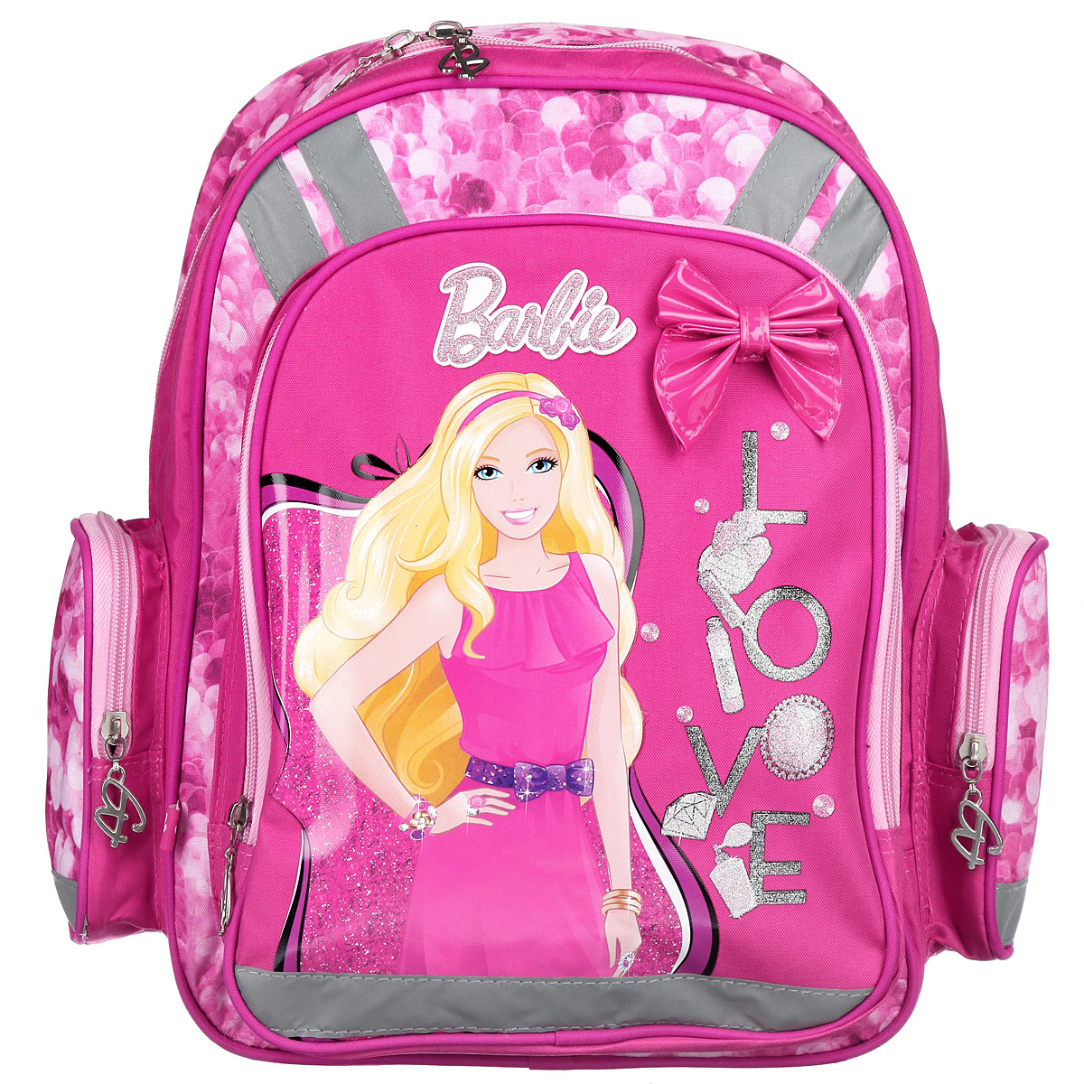 фото Рюкзак школьный "Barbie", цвет: розовый, сиреневый. BRBB-RT2-836