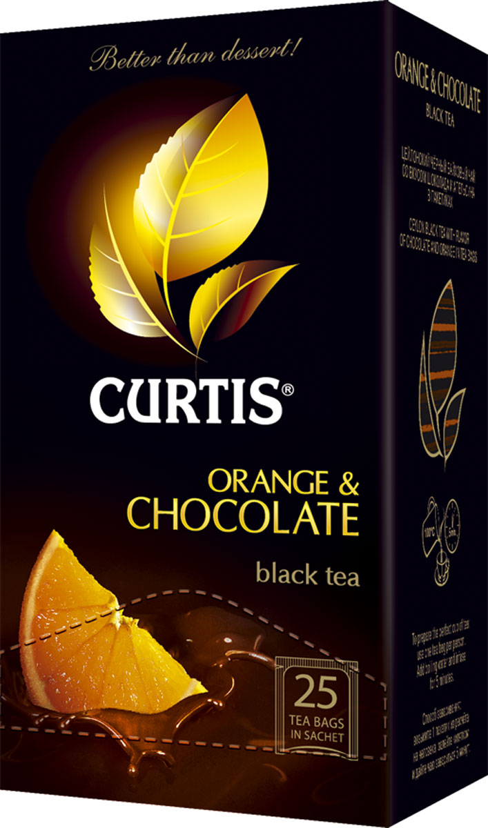 Curtis Orange & Chocolate черный чай в пакетиках, 25 шт — купить в ...