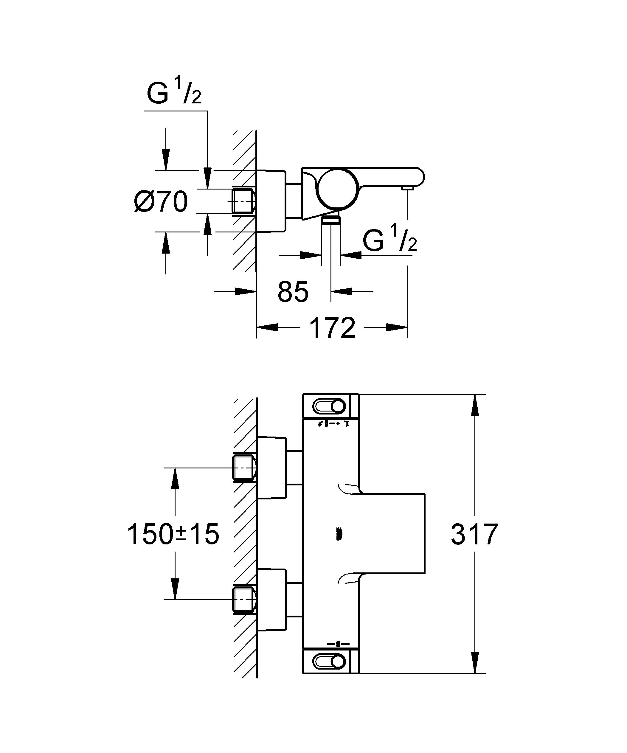 фото Термостат для ванны "Grohtherm 2000". (34174001) Grohe