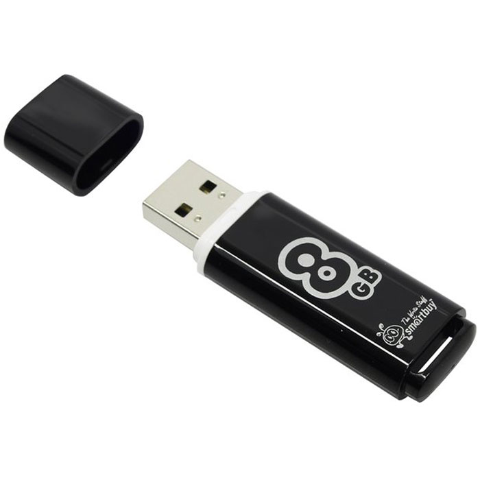 фото SmartBuy Glossy Series 8GB, Black USB-накопитель