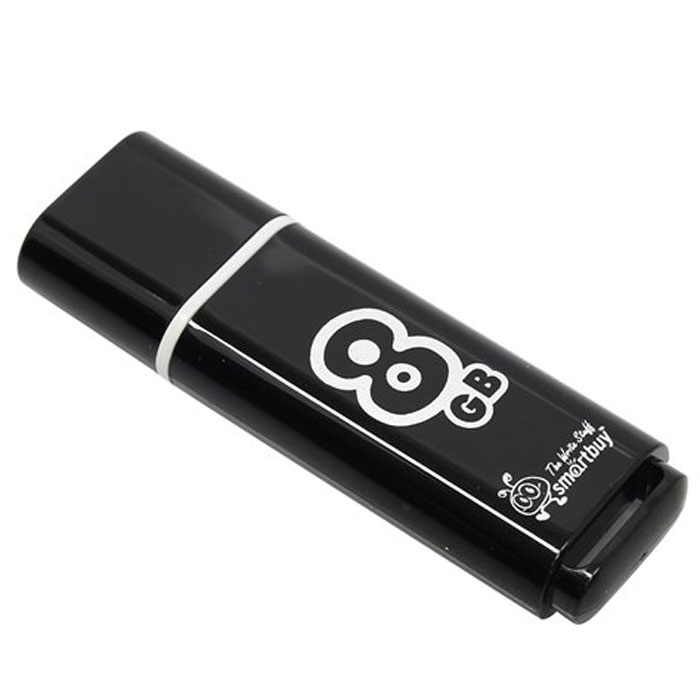 фото SmartBuy Glossy Series 8GB, Black USB-накопитель