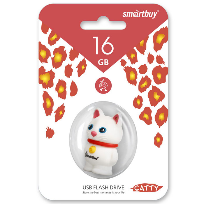 фото SmartBuy Wild Series Catty, White 16GB USB-накопитель