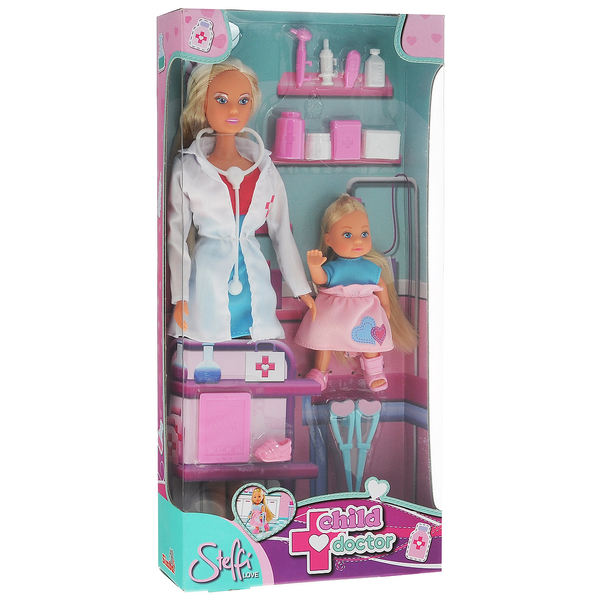Игрушки набор куклы. Кукла Steffi Штеффи-врач и Еви. Штеффи врач и Еви. Кукла Эви Барби ветеринар. Куклы "Еви и Тимми" ,12см.