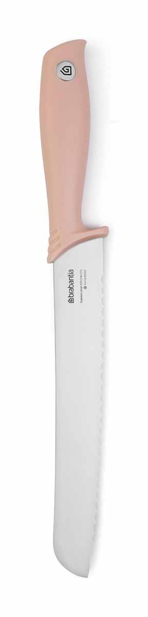 фото Нож для хлеба Brabantia "Tasty Colors", цвет: розовый, длина лезвия 20 см. 108068