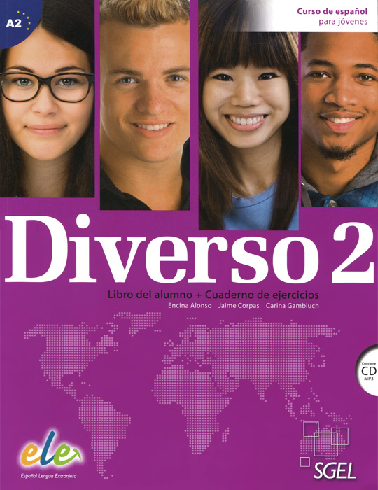 фото Diverso 2: Curso de espanol para jovenes: Libro del alumno + Cuaderno de ejercicios (+ CD) Sgel