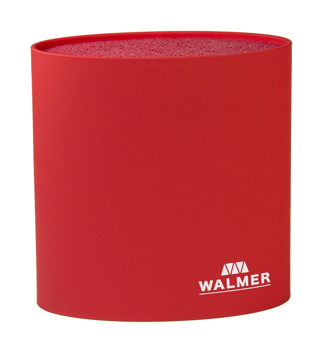 фото Подставка для ножей "Walmer", овальная, цвет: красный, 16 x 7 x 16 см