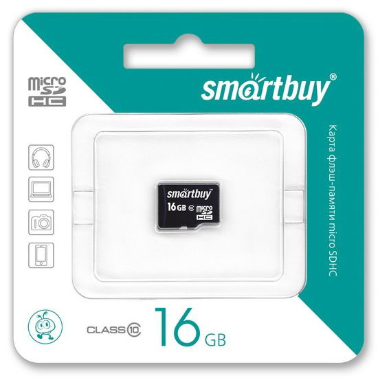 фото SmartBuy microSDHC Сlass 10 16GB карта памяти (без адаптера)