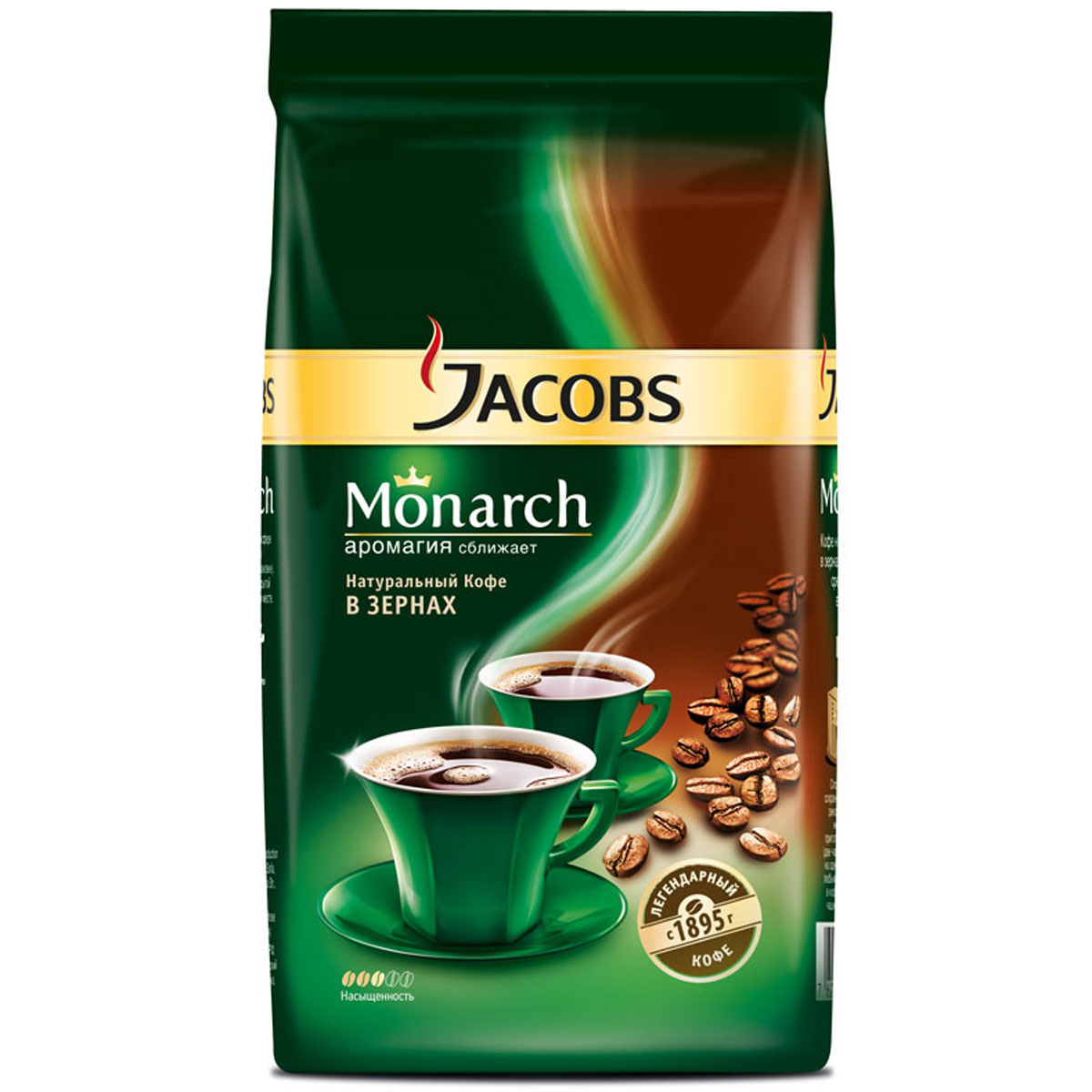 Характеристики Jacobs Monarch кофе в зернах, 250 г, подробное описание ...