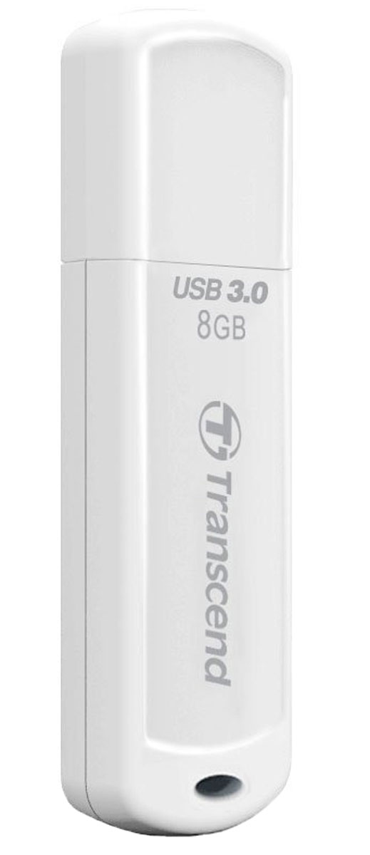 фото Transcend JetFlash 730 8GB, White USB-накопитель