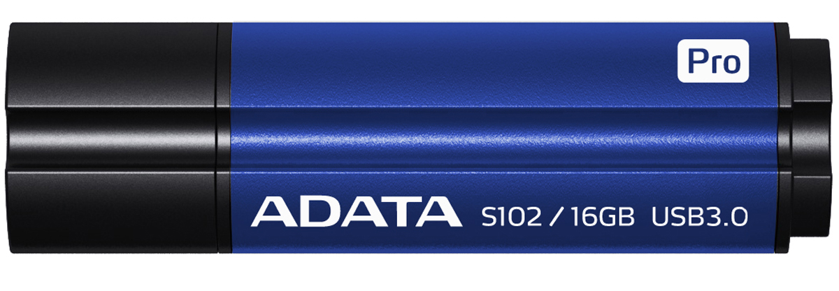 фото ADATA S102 Pro 16GB, Blue USB-накопитель