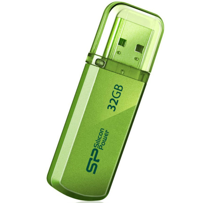 фото Silicon Power Helios 101 32GB, Green USB-накопитель