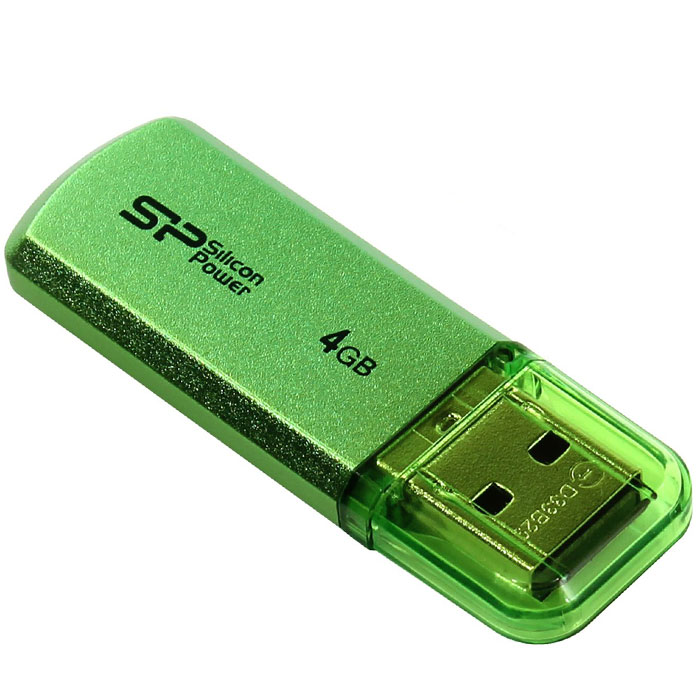 фото Silicon Power Helios 101 4GB, Green USB-накопитель