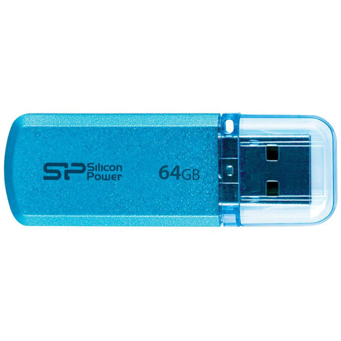 фото Silicon Power Helios 101 64GB, Blue USB-накопитель