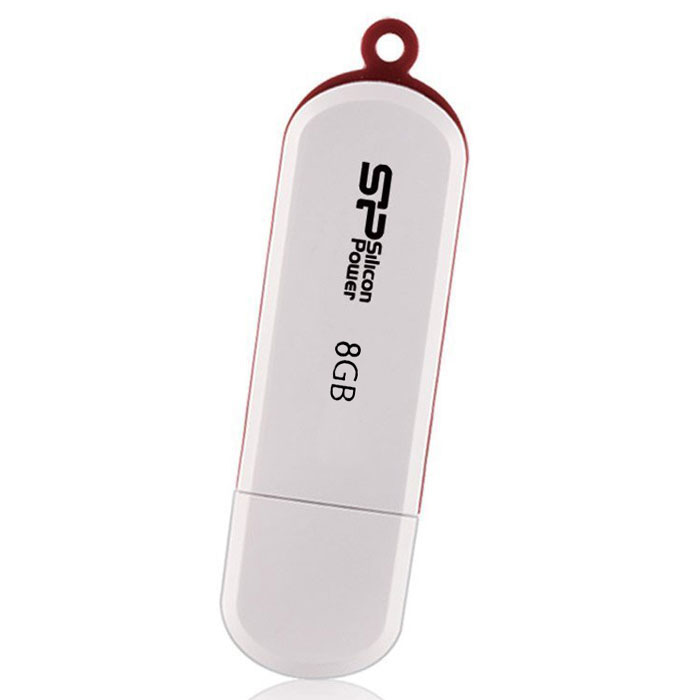 фото Silicon Power LuxMini 320 8GB, White USB-накопитель