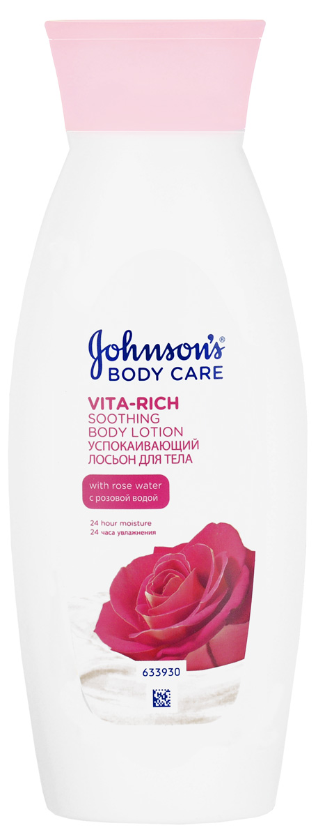 фото Johnson’s Body Care Vita-Rich Успокаивающий лосьон с розовой водой, 250 мл Johnson's body care