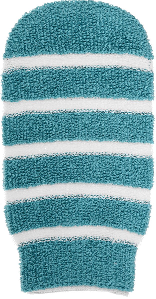 Мочалка-рукавица "Riffi", с массажными полосками, цвет в ассортименте ...