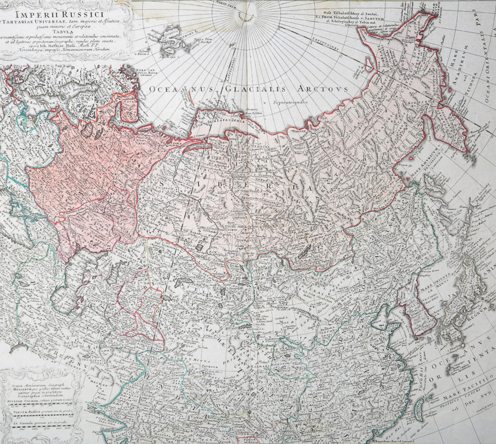 Карта российской империи 1739 года