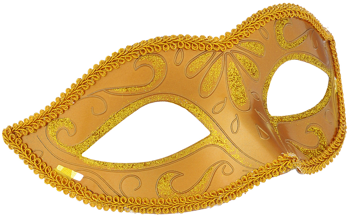 фото Маска карнавальная Феникс-презент "Золото", цвет: золотистый