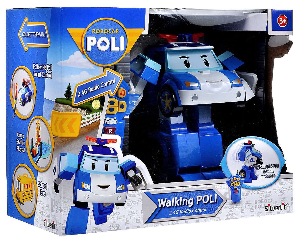 фото Robocar Poli Робот-трансформер на радиоуправлении Шагающий Поли 83090