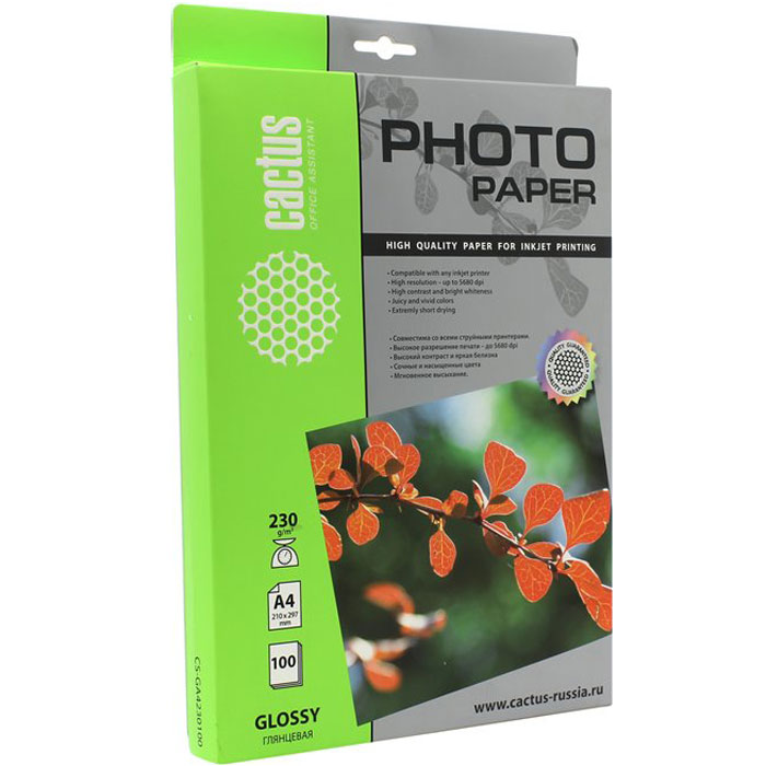 Cactus CS-GA4230100 глянцевая фотобумага Cactus CS-GA4230100 глянцевая фотобумага
