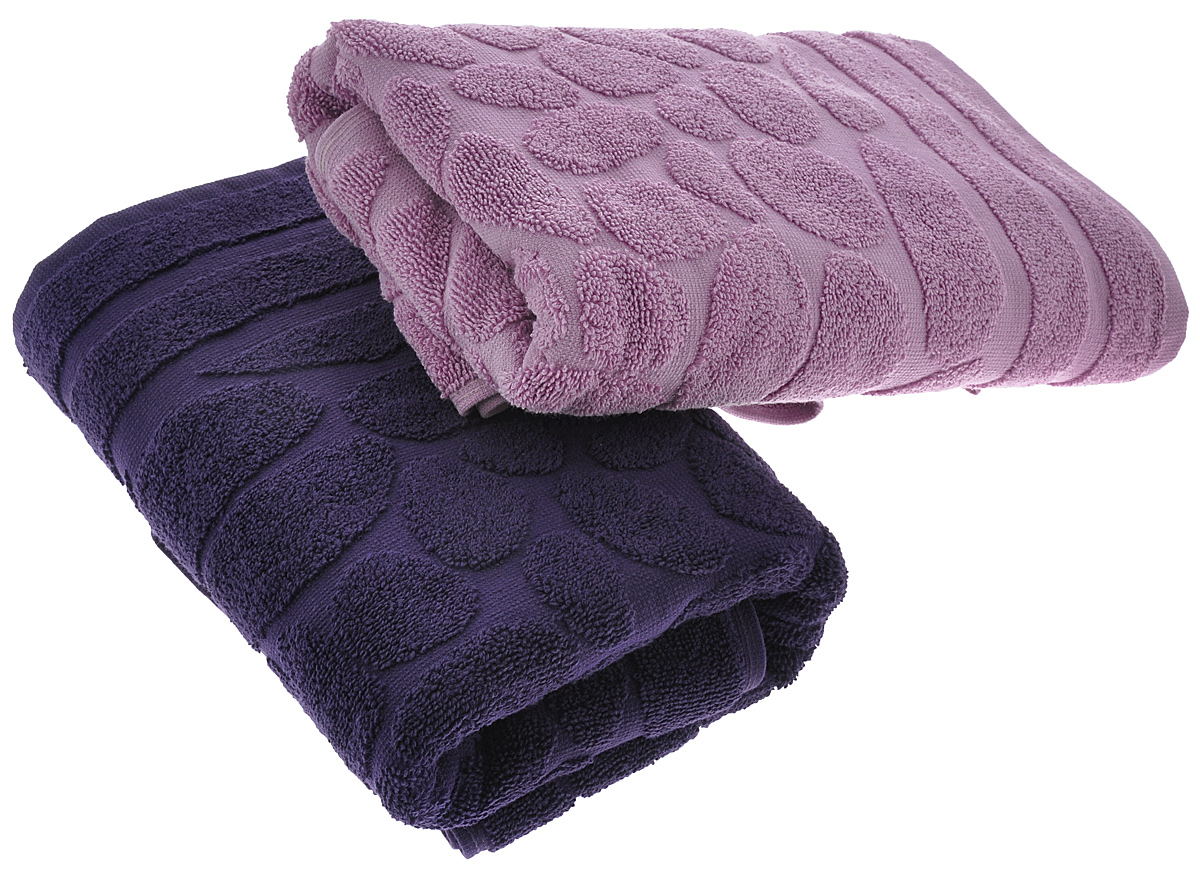 фото Набор полотенец Primavelle "Piera", цвет: фиолетовый, сиреневый, 50 х 90 см, 2 шт