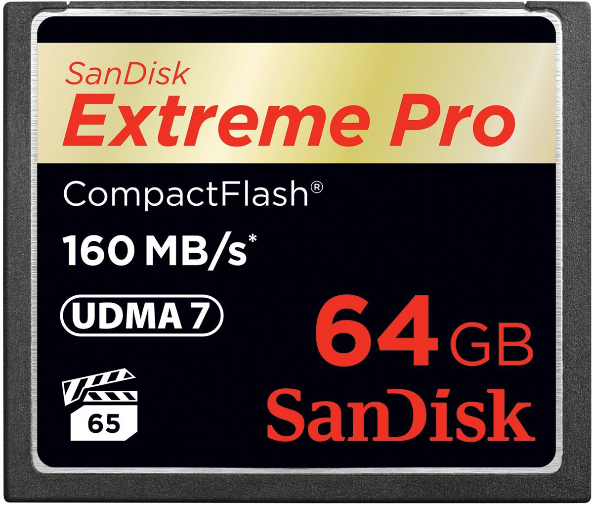 фото SanDisk Extreme Pro CompactFlash 64GB карта памяти