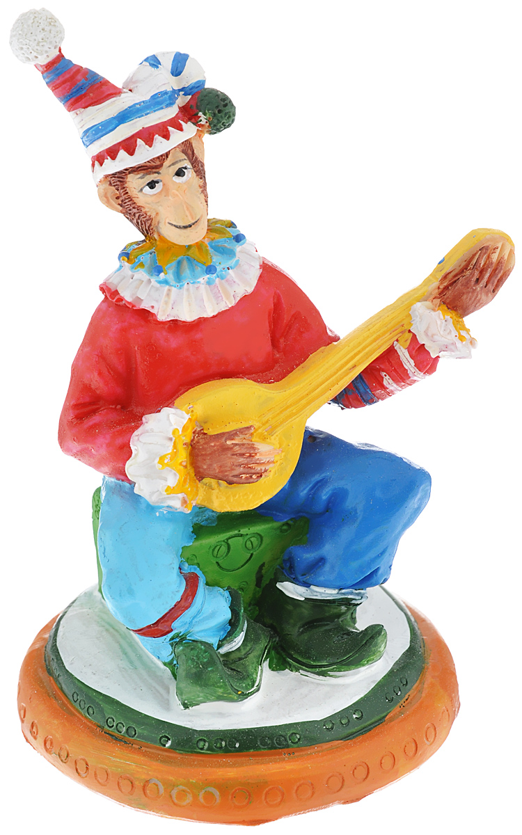фото Фигурка декоративная "Обезьяна-клоун с гитарой", 9 см х 7,5 см х 12,3 см Феникс-презент