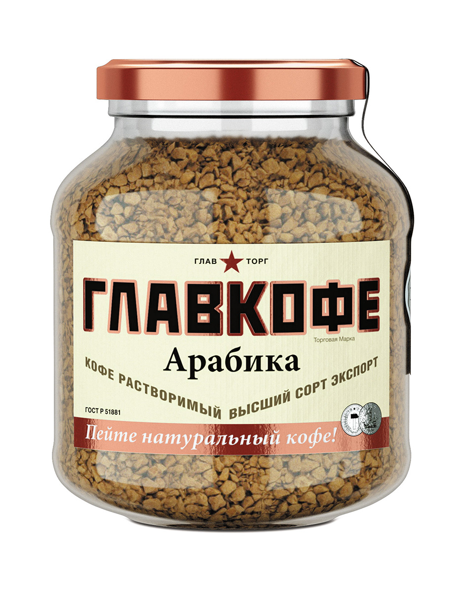 Главкофе Арабика кофе растворимый, 95 г - купить с доставкой по ...