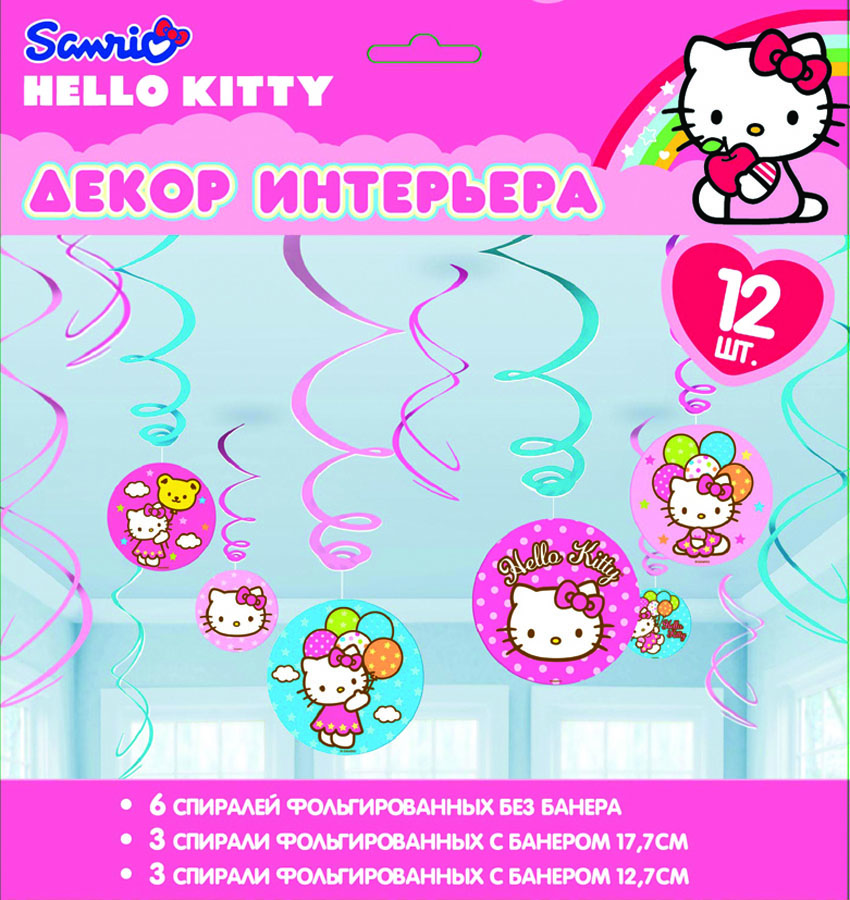 фото Веселая затея Спираль Hello Kitty 12 шт