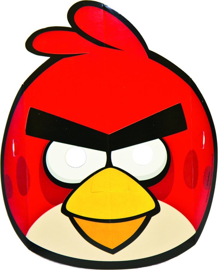 фото Amscan Маска карнавальная Angry Birds 8 шт