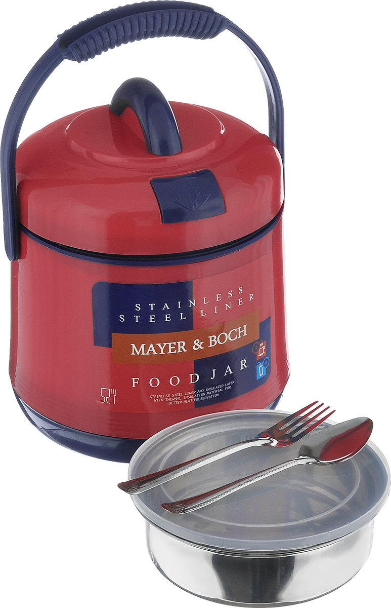 фото Термос пищевой "Mayer & Boch", цвет: красный, 1,6 л