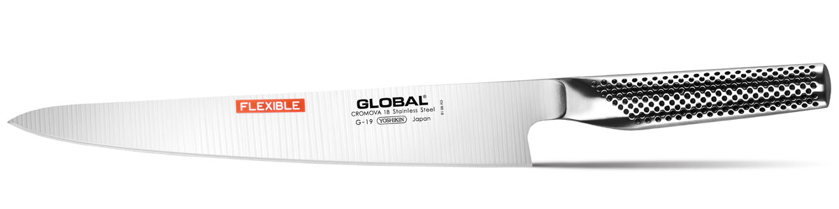 фото Нож филейный "Global", гибкий, длина лезвия 27 см