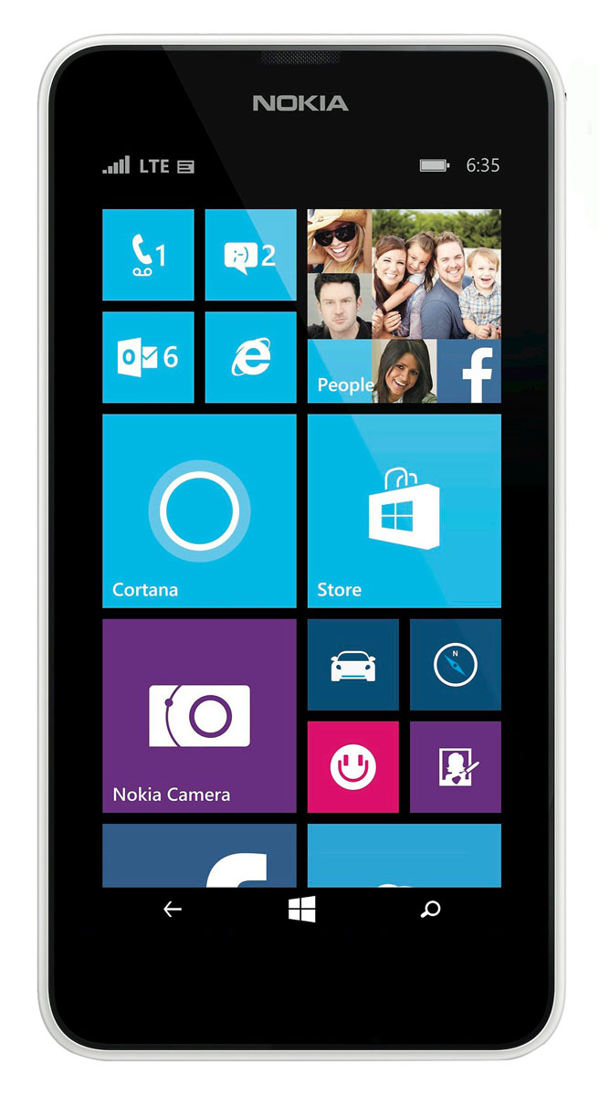 NokiaСмартфонLumia635LTE0.5/8ГБ,белый