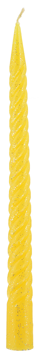 фото Свеча декоративная Lunten Ranta "Искра", цвет: желтый, высота 23 см