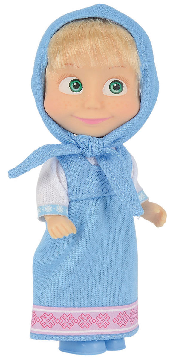 Simba Мини-кукла Маша в голубом сарафане