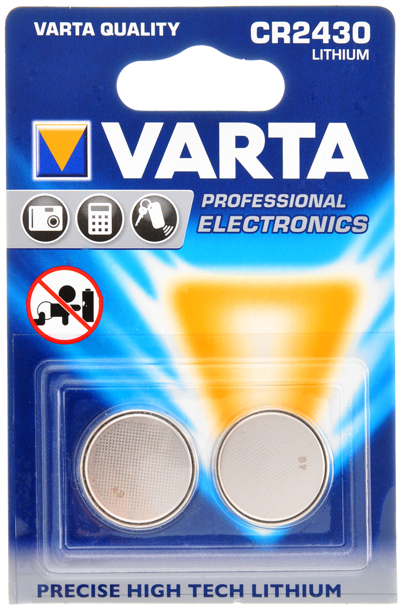 фото Батарейка Varta "Professional Electronics", тип CR2430, 3В, 2 шт