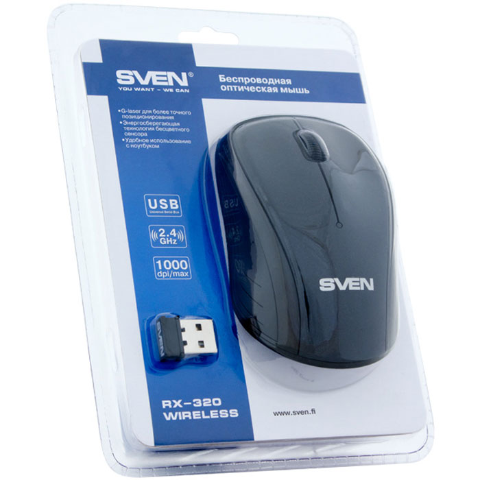 фото Sven RX-320 Wireless, Black мышь