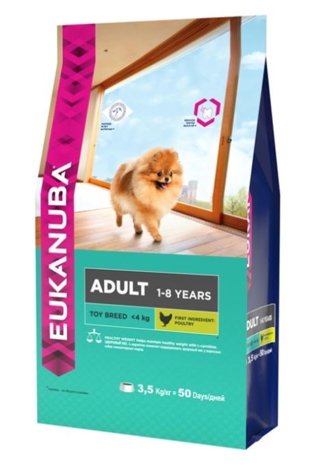Корм Eukanuba "Dog", для взрослых собак миниатюрных пород, 3,5 кг ...