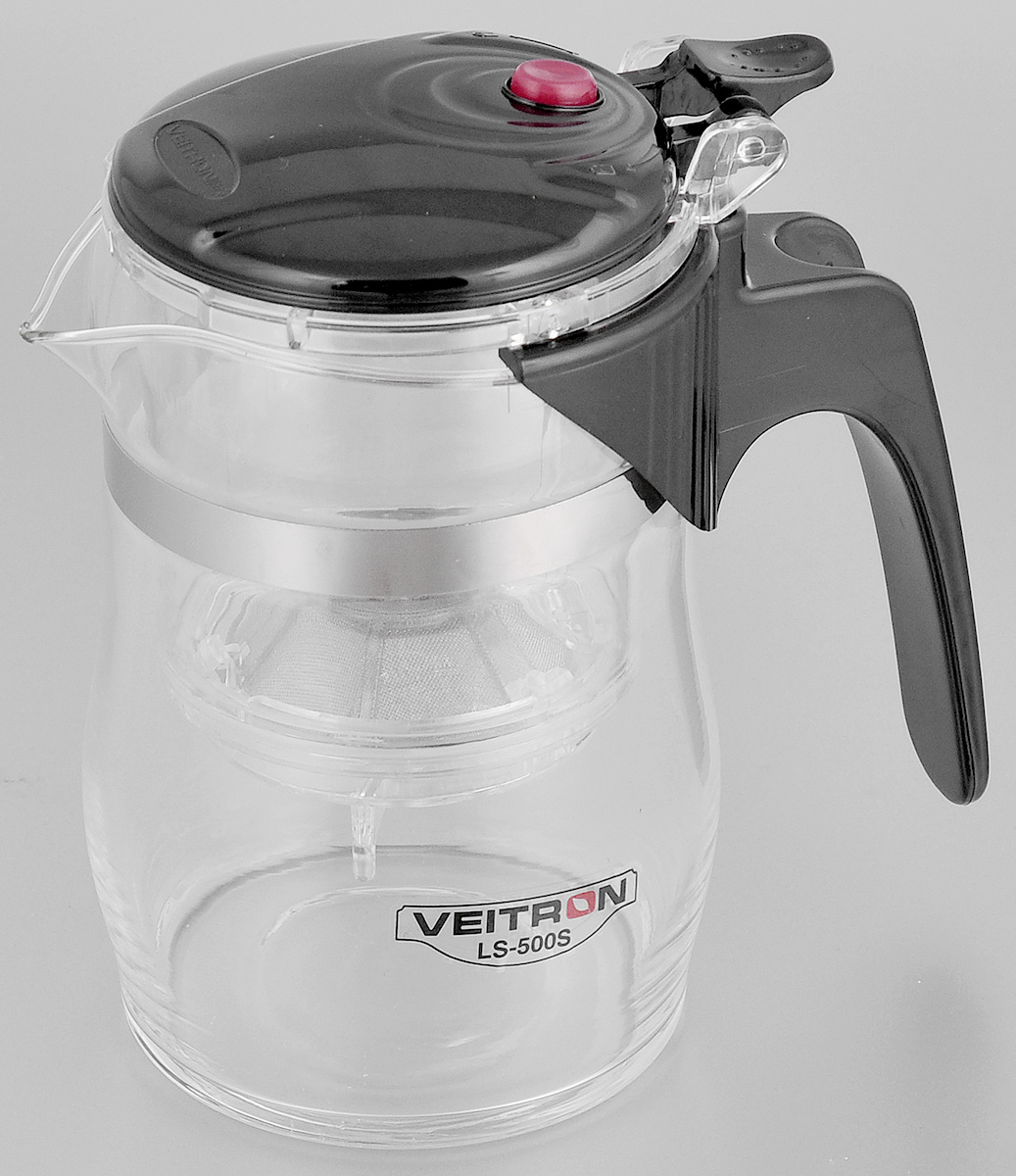 фото Чайник заварочный "Veitron", с кнопкой, 500 мл. LS-500S