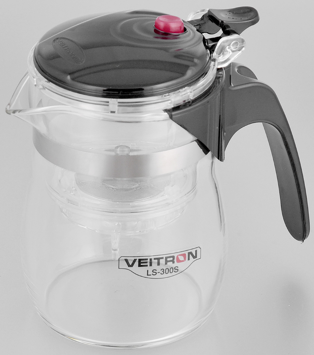 фото Чайник заварочный "Veitron", с кнопкой, 300 мл. LS-300S