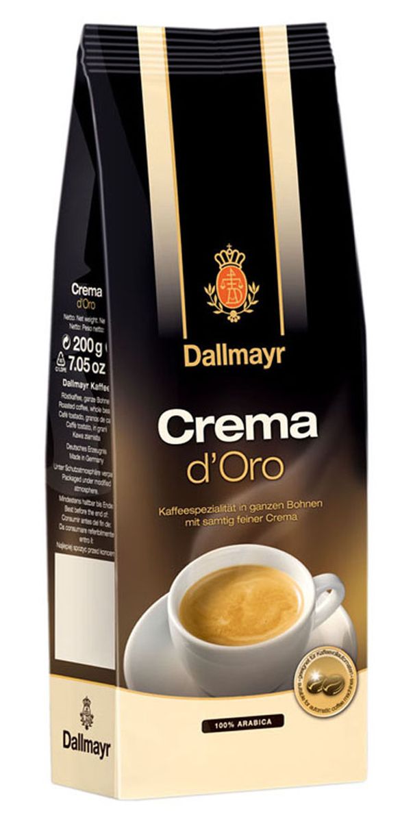 Dallmayr Crema d'Oro кофе в зернах, 200 г
