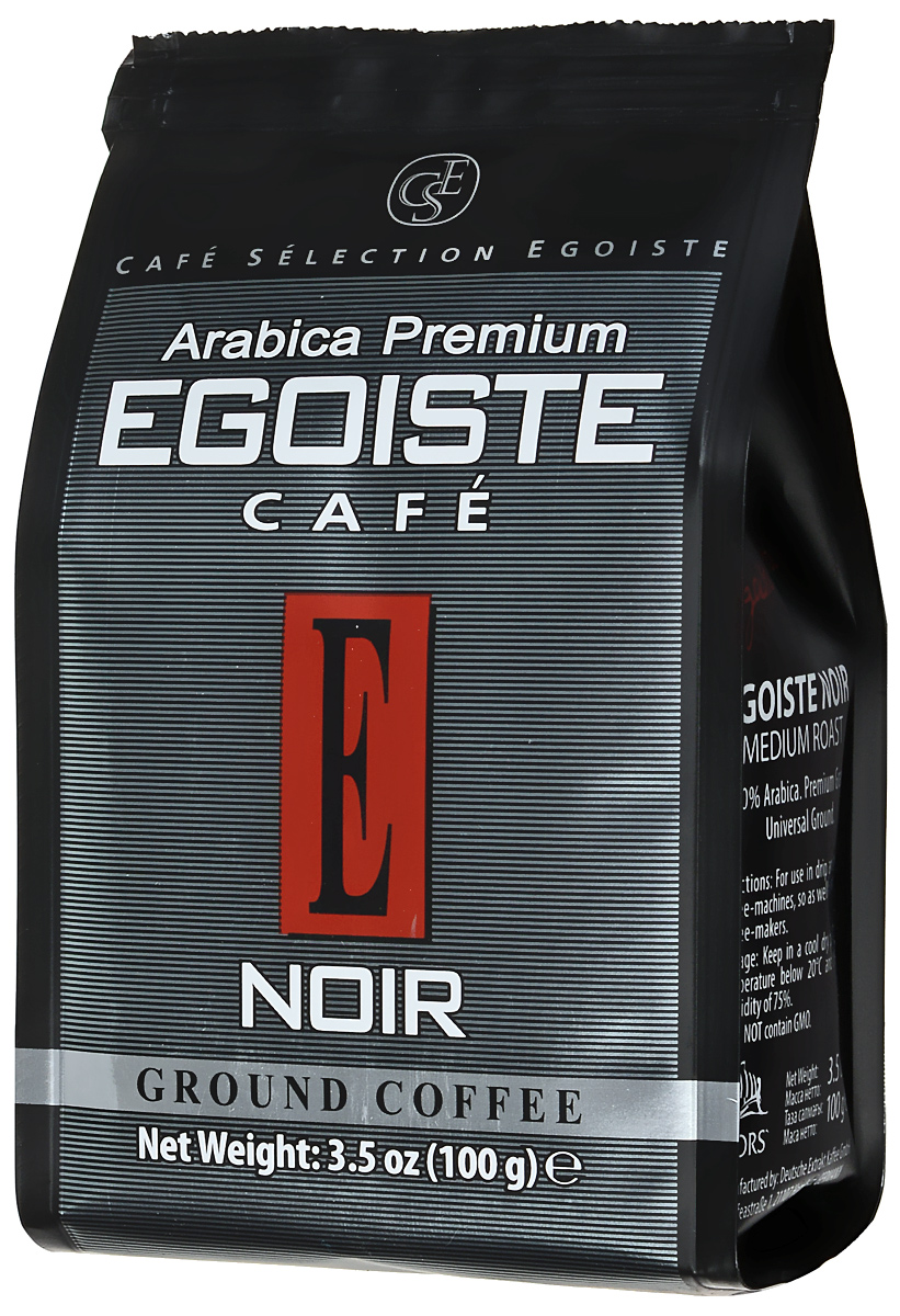 Кофе молотый Egoiste Noir, 100 г