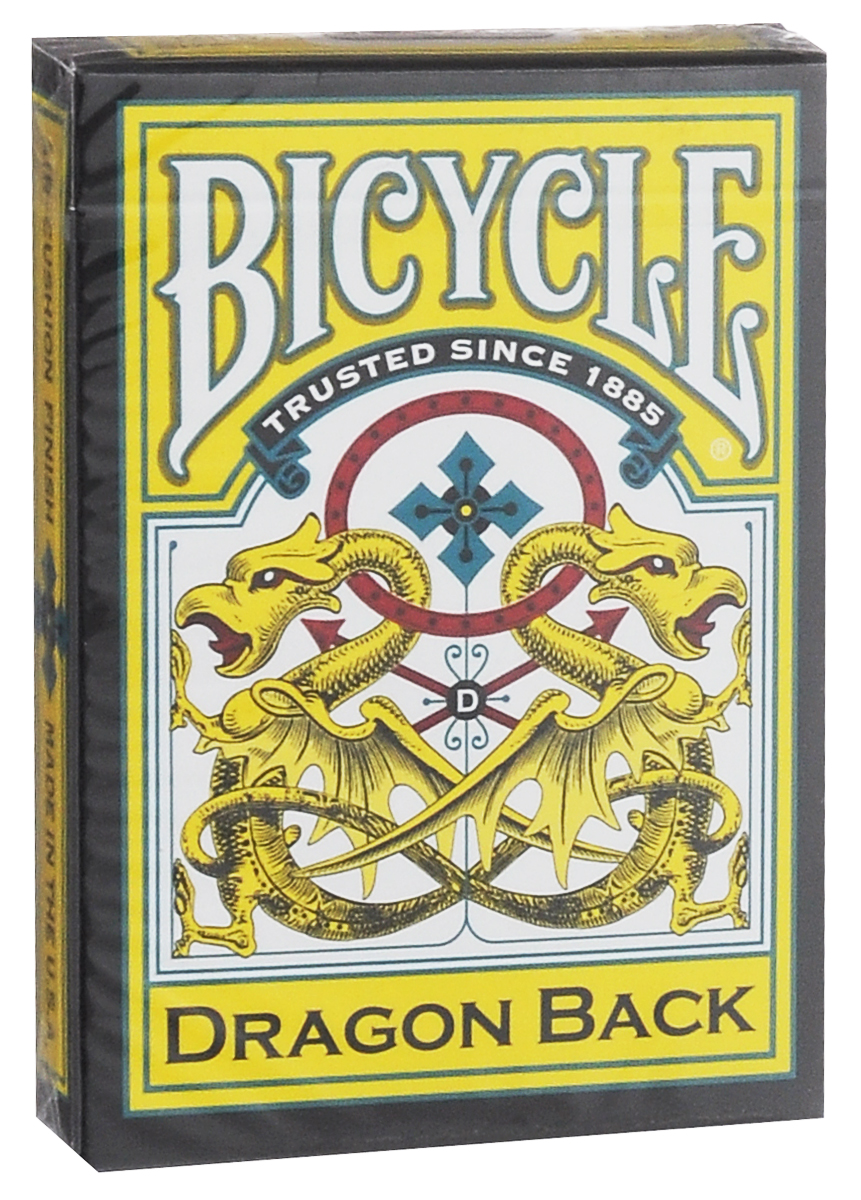 фото Карты игральные Bicycle "Dragon. Gamblers Warehouse", цвет: желтый, 54 листа