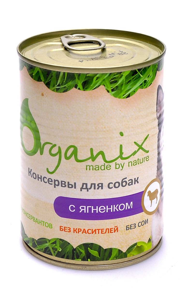 фото Консервы для собак с ягненком "Organix", 410 г Organix (zoo)