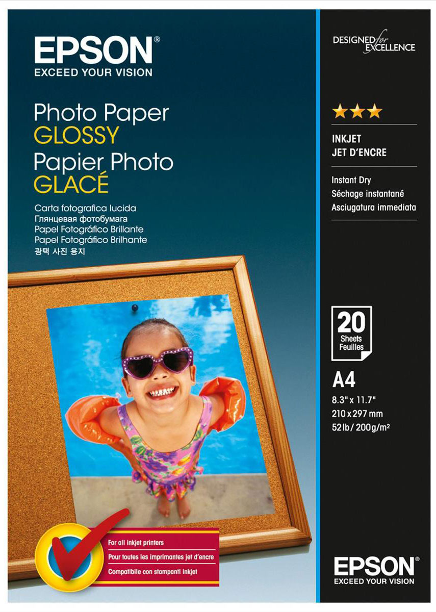 Epson Photo Paper (C13S042538) фотобумага A4, 20 л Epson Photo Paper (C13S042538) фотобумага A4, 20 л