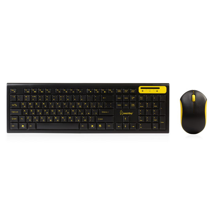 фото Комплект мышь + клавиатура SmartBuy SBC-23350AG, Black Yellow