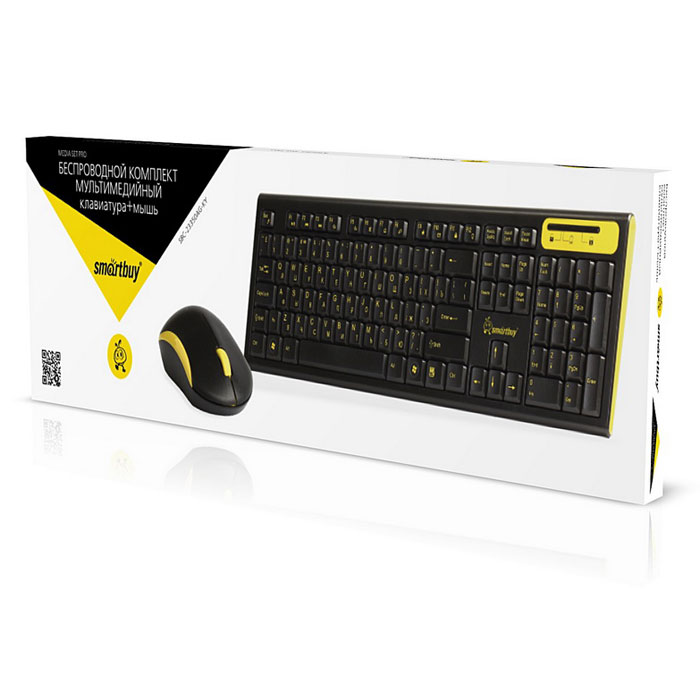 фото Комплект мышь + клавиатура SmartBuy SBC-23350AG, Black Yellow